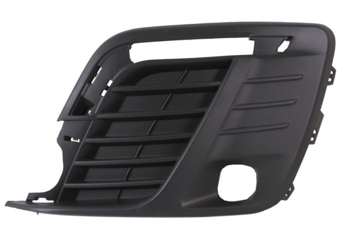 Element bara fata stanga (cu orficii lampa ceata, plastic, negru) potrivit PEUGEOT TRAVELLER 04.16-