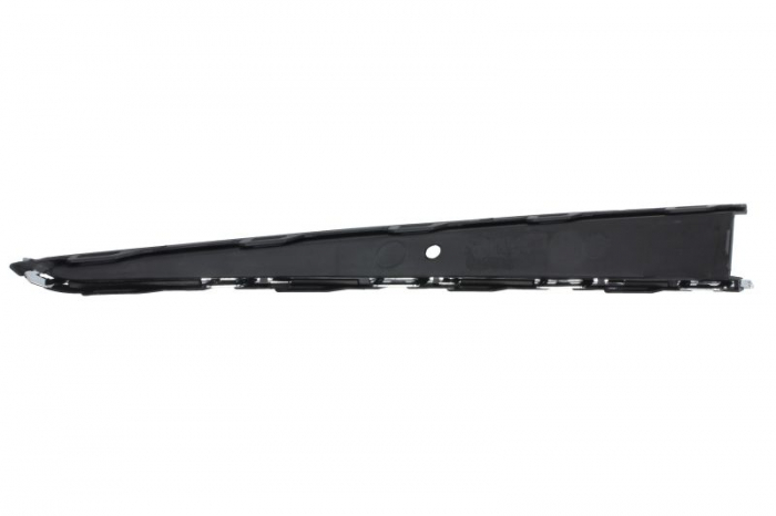 Element bara fata stanga (inferior, cu dungă acoperită cu crom, plastic, negru/crom) potrivit VW POLO VI AW 2017-2020 [2]