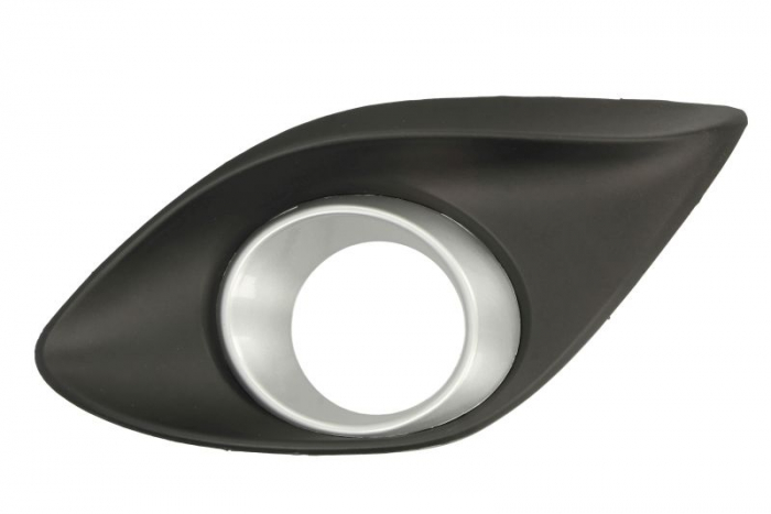 Element bara Stanga (cu orificii lampa ceata, plastic, gri negru) potrivit MAZDA 2 07.07-06.15 10.07-10.10