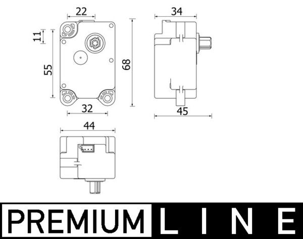 Element control aer conditionat potrivit VOLVO S60 II, V60 I, V70 III, XC70 II; LAND ROVER FREELANDER 2, RANGE ROVER EVOQUE 1.5-3.2 10.06-12.19