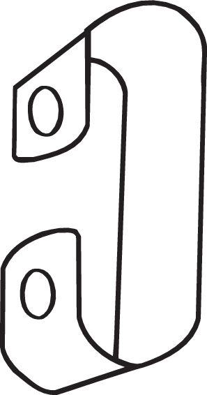 Element montare sistem evacuare (suport) potrivit SEAT TOLEDO I; VW GOLF I, GOLF II, JETTA I, JETTA II, PASSAT B3/B4, TRANSPORTER T4 1.5-2.5D 08.76-06.03 [2]