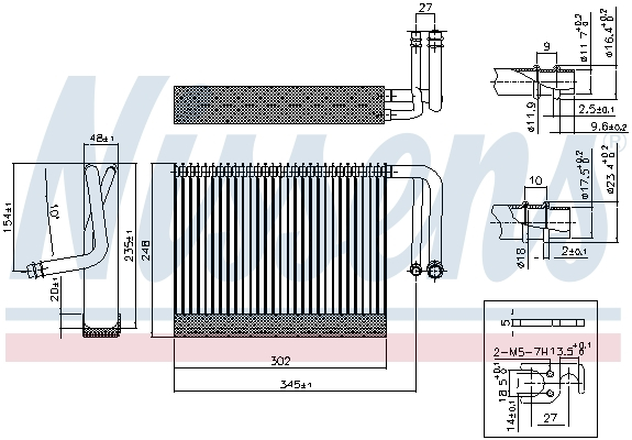 Evaporator aer conditionat potrivit BMW 5 (F10), 5 (F11), 5 GRAN TURISMO (F07), 6 (F12), 6 (F13), 6 GRAN COUPE (F06), 7 (F01, F02, F03, F04); ROLLS-ROYCE DAWN, GHOST I, WRAITH 1.6-6.6 02.08- [3]