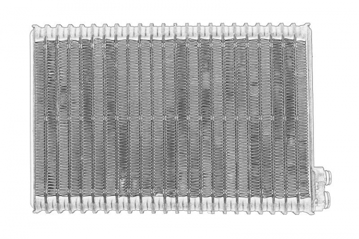 Evaporator aer conditionat potrivit DEUTZ FAHR 100, 610 TIER 3, 620 TIER3, K 100, K 100 PROFILNE, K 110, K 110 PROFILINE, K 120, K 120 PROFILINE, K 410, K 420, K 420 PROFILINE, K 430, K 430 PROFILINE