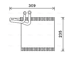 Evaporator aer conditionat potrivit FORD FIESTA VI 1.25-1.6D 06.08-01.18