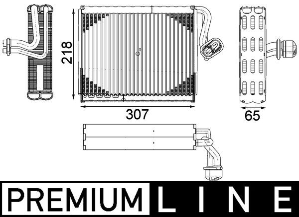 Evaporator aer conditionat potrivit MERCEDES S (C216), S (W221, V221) M156.984-OM651.961