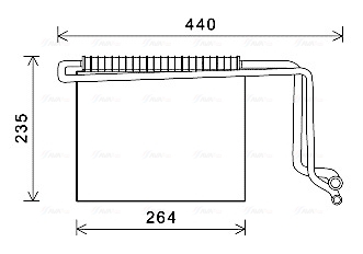 Evaporator aer conditionat potrivit MERCEDES VIANO (W639), VITO   MIXTO (W639), VITO (W639) 2.0D-3.7 09.03-