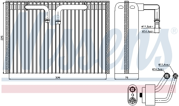 Evaporator aer conditionat potrivit SAAB 9-5 1.9D-3.0D 09.97-12.09