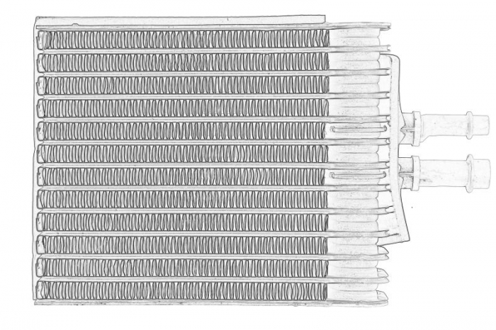 Evaporator aer conditionat potrivit SEAT ALHAMBRA; VW CALIFORNIA T5 CAMPER, CALIFORNIA T6 CAMPER, MULTIVAN T5, MULTIVAN T6, SHARAN, TRANSPORTER T5, TRANSPORTER T6 1.4-Electric 2003-2024 [2]