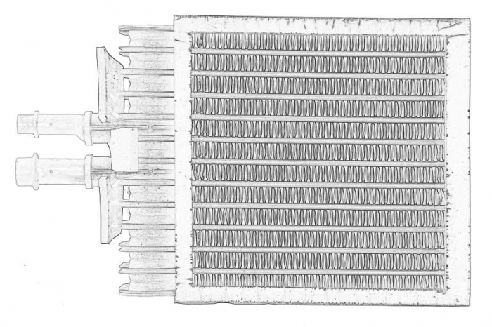 Evaporator aer conditionat potrivit SEAT ALHAMBRA; VW CALIFORNIA T5 CAMPER, CALIFORNIA T6 CAMPER, MULTIVAN T5, MULTIVAN T6, SHARAN, TRANSPORTER T5, TRANSPORTER T6 1.4-Electric 04.03-08.24