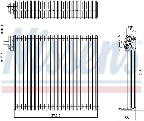 Evaporator aer conditionat potrivit TOYOTA PRIUS, RAV 4 II 1.5H-2.4 05.00-11.05