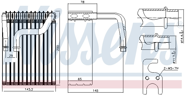 Evaporator sistem climatizare potrivit BMW 7 (E65, E66, E67) 3.0-6.0 2001-2008 [2]