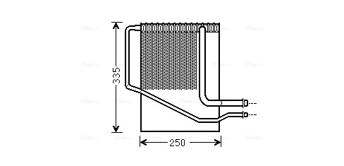 Evaporator sistem climatizare potrivit CHRYSLER VOYAGER IV 2.4-3.3 2000-2008 [2]