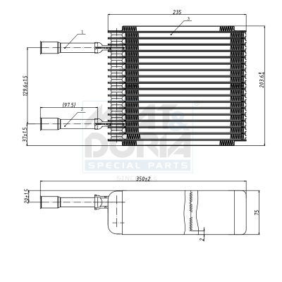 Evaporator sistem climatizare potrivit FORD COURIER, FIESTA, FIESTA IV, KA, PUMA, STREET KA; MAZDA 121 III 1.0-1.8D 1995-2011 [2]