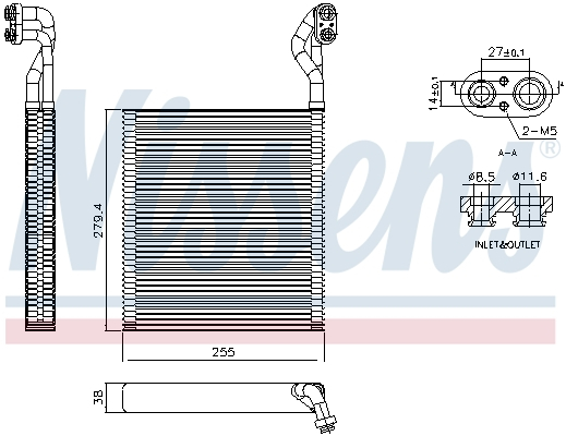 Evaporator sistem climatizare potrivit HONDA CIVIC IX 1.6/1.8 2011-2016 [2]