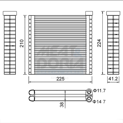 Evaporator sistem climatizare potrivit SUZUKI SX4 1.5/1.6 dupa 2006 [2]
