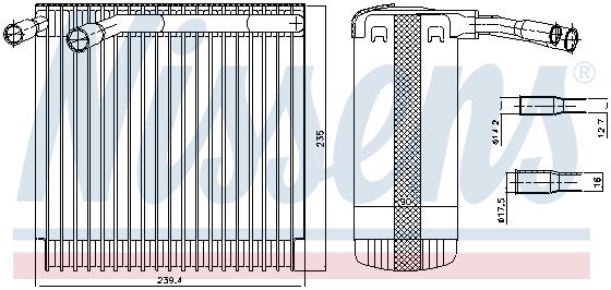 Evaporizator aer conditionat VOLVO 850, C70 I, S70, V70 I, XC70 CROSS COUNTRY 2.0-2.5D intre 1991-2005