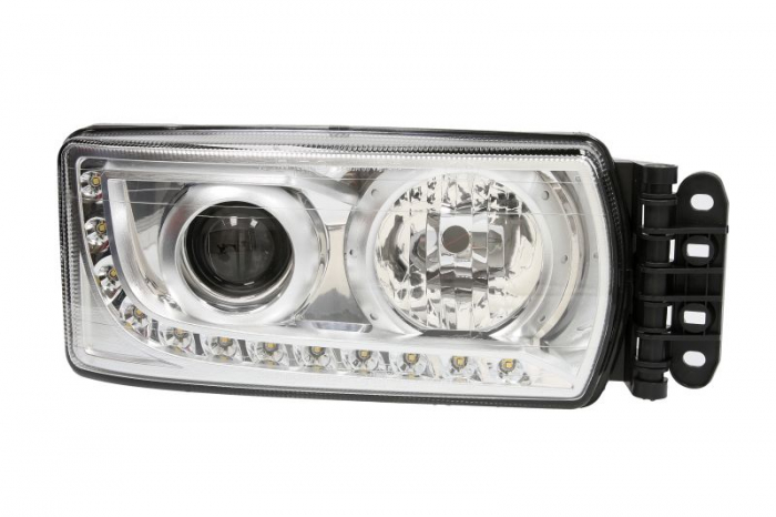 Far dreapta (12LED 1WATT H7, electric, fara motor, cu controler ECU) potrivit IVECO EUROCARGO IV, EUROCARGO V, STRALIS I 01.13-