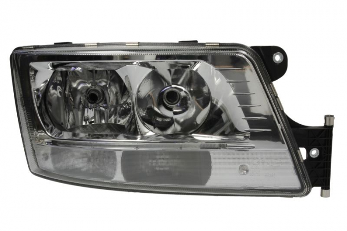Far dreapta (2 H7 2 LED PY21W, electric, cu motor, cu lumina de zi, culoare insert: crom platinat) EURO 6 potrivit MAN TGS I, TGX I 09.16-09.21