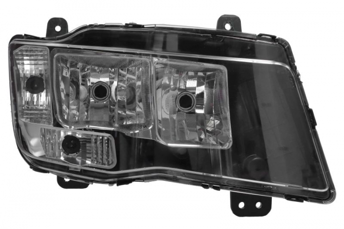 Far dreapta (2 H7, electric, cu motor, cu lumina de zi, culoare indicator: transparent) EURO 6 potrivit MAN TGL I, TGM I, TGS I, TGS II, TGX I, TGX II 08.12-