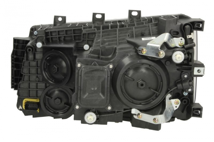 Far dreapta potrivit SCANIA G II, L, P II, R II, S dupa 2017 (2*H7/H21W/LED, manual, cu lumina de zi, culoare insert: crom platinat) [2]