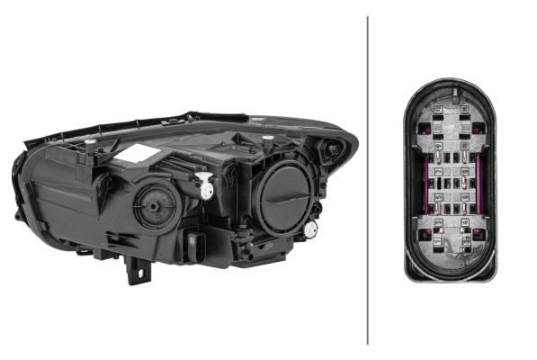 Far dreapta 2*H7/LED, electric, cu motoras MERCEDES Clasa B W247 dupa 2018 [2]