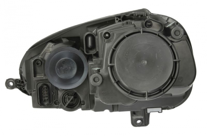 Far dreapta (2*H7, reglaj electric, cu motoras, fundal negru/argintiu) VW GOLF, JETTA 2003-2010 [2]