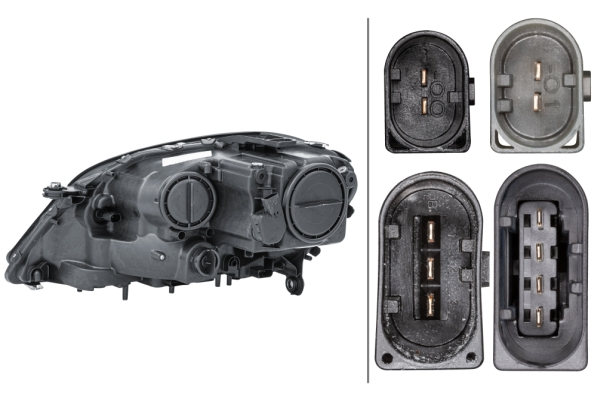 Far dreapta (2*H7, reglaj electric, cu motoras) MERCEDES Clasa M 2005-2008 [2]