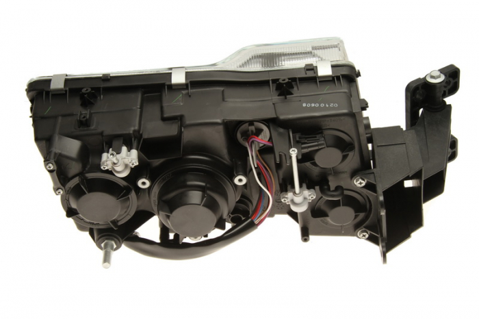 Far dreapta (4*H7/PY21W/W5W, reglaj electric fara motor, soclu rotund, insertii crom, Semnalizator transparent) VOLVO FH 16, FM 9 dupa 2001 [2]