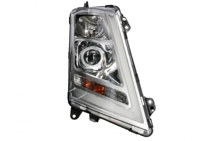 Far dreapta (D1S H1 LED PY21W, manual, culoare insert: crom platinat, culoare indicator: transparent) potrivit VOLVO FH II 01.12-