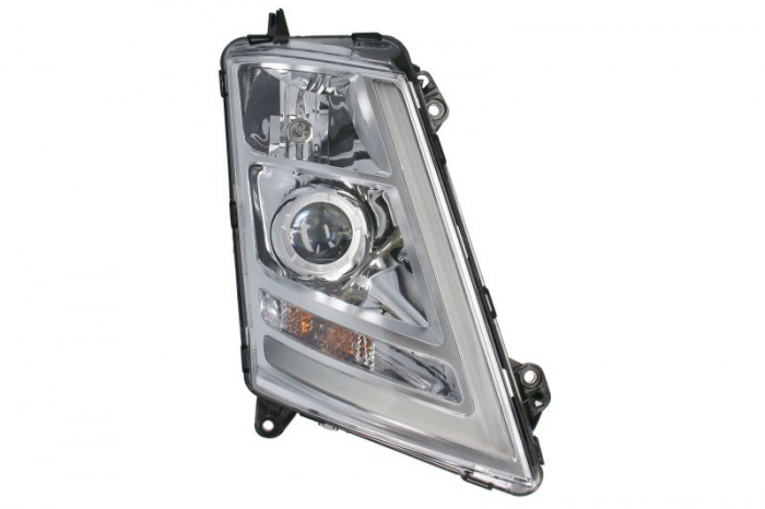 Far dreapta (D1S H1 LED PY21W, manual, culoare insert: crom platinat, culoare indicator: transparent) potrivit VOLVO FH II 01.12-