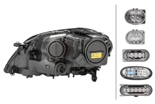 Far Dreapta (D1S/H7/PY21W/W5W/WY5W, electric, cu motor, Bi-Xenon, culoare interior: cromat) potrivit MERCEDES M (W164) [2]