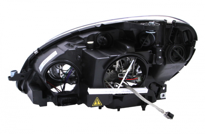 Far dreapta (D1S/H7, reglaj electric, cu motoras, fundal argintiu, Semnalizator argintiu) MERCEDES Clasa C, LIMUZINA/COMBI 2001-2013 [2]