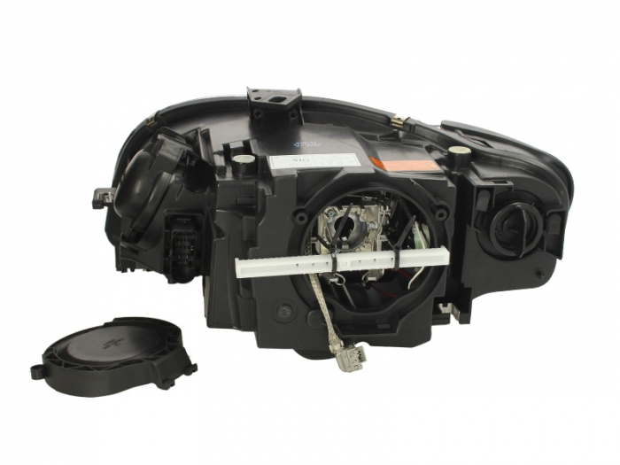 Far Dreapta (D1S P21W, electric, cu motor, culoare interior: negru cromat, culoare semnalizator: alb) potrivit AUDI A4 B6, A4 B7