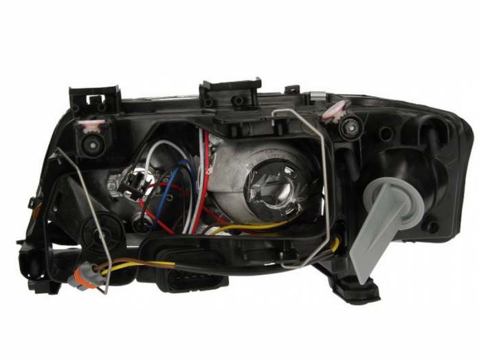 Far dreapta (D2S H7, reglaj electric, fundal cromat, fundal transparent) AUDI A6 1997-2001