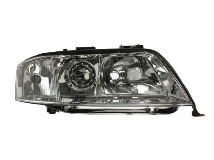Far dreapta (D2S/H7, reglaj electric, fundal cromat, fundal transparent) AUDI A6 1997-2001 [2]