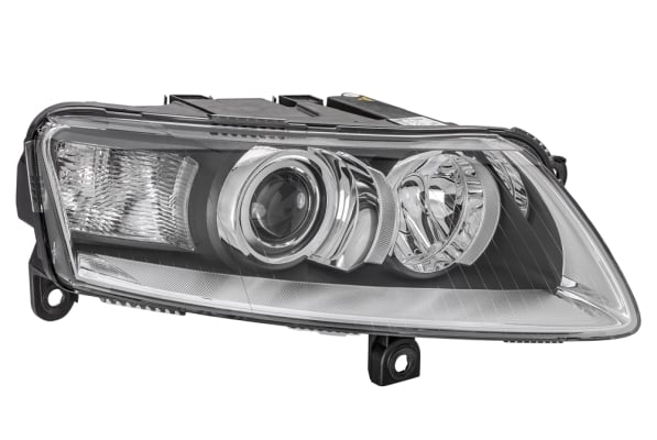 Far dreapta (D2S P21W PY21W, reglaj electric, cu motoras, fundal negru insertii crom,) AUDI A6, A6 ALLROAD 2006-2011