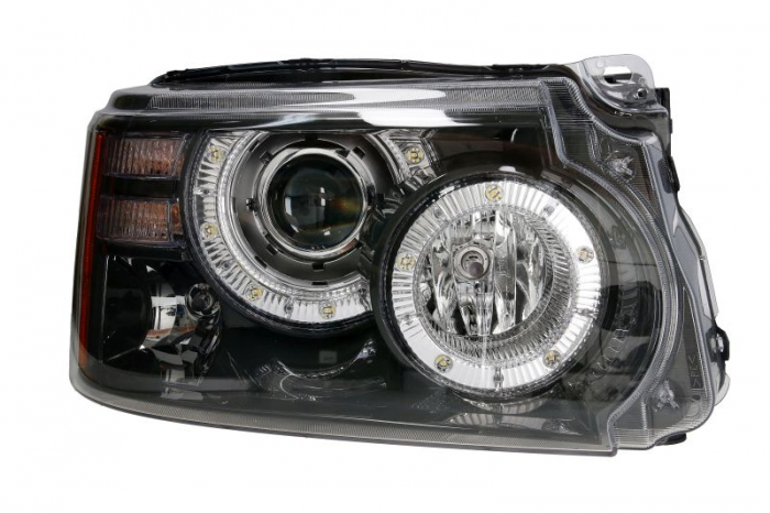 Far Dreapta (D3S, electric, cu motor, Bi-xenon, culoare semnalizator: portocaliu) potrivit LAND ROVER RANGE ROVER SPORT I 2009-2013