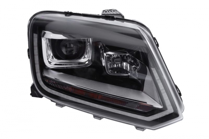 Far dreapta (D8S LED, electric, cu motor) potrivit VW AMAROK 2H 09.10-05.22