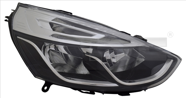 Far Dreapta (H1 H7, electric, cu motor, culoare interior: cromat) potrivit RENAULT CLIO IV 06.16-