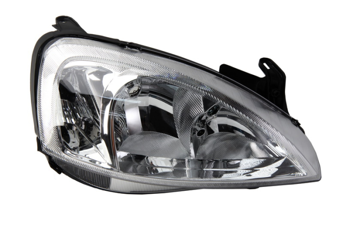 Far Dreapta (H1 H7, electric, fara motoras, culoare insert: cromat, culoare semnalizator: transparent) potrivit OPEL COMBO TOUR, COMBO MINIVAN, CORSA C, CORSA C HATCHBACK
