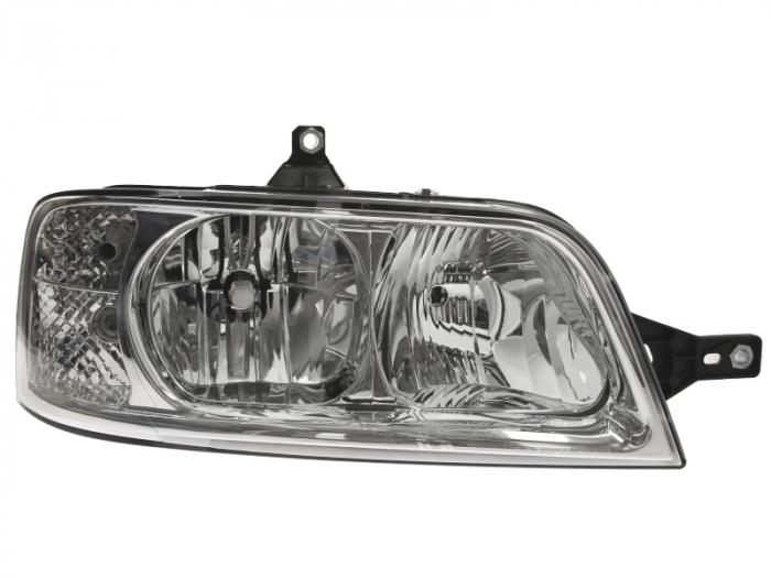 Far Dreapta (H1 H7, electric, fara motoras, culoare interior: cromat, culoare semnalizator: transparent) potrivit CITROEN JUMPER; FIAT DUCATO; PEUGEOT BOXER -04.06
