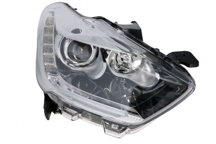 Far dreapta (h1 h7 led, electric, cu lumini led de zi, culoare insert: cromat) potrivit citroen ds5