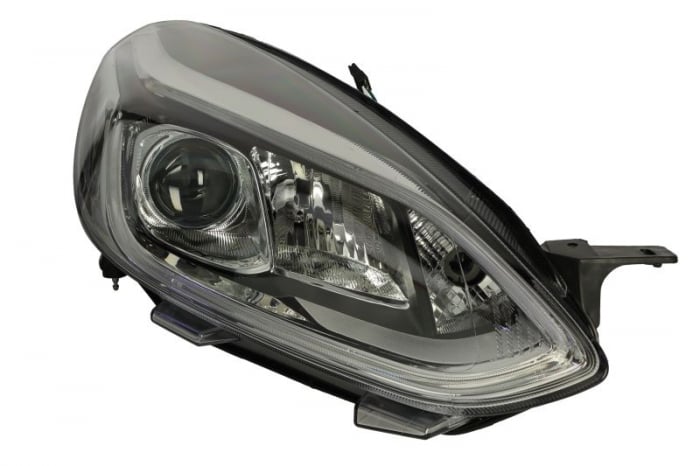 Far dreapta (H1 H7 LED, electric, cu motor, fara controler LED) potrivit FORD FIESTA VII 04.17-11.21