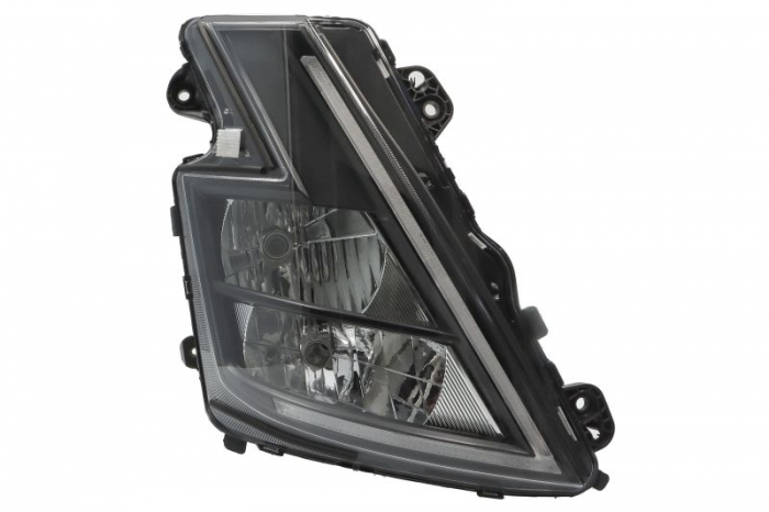 Far dreapta (H1 H7 LED, manual, cu lumina de zi, culoare insert: negru, culoare indicator: alb) potrivit VOLVO FH16 III 02.20-