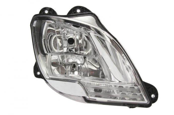 Far dreapta (H1 H7 LED PY21W, manual, cu lumina de zi, culoare insert: crom platinat, culoare indicator: transparent) potrivit DAF CF, XF 106 10.12-
