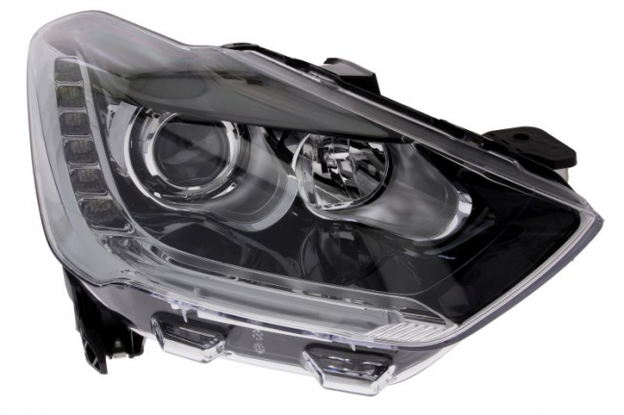 Far dreapta (H1 H7 LED, reglaj electric cu lumini de zi, fundal negru) CITROEN DS5 2011-2015