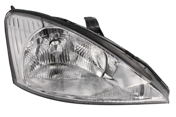 Far Dreapta (H1 H7 P21W W5W, electric, fara motoras, culoare insert: cromat, culoare semnalizator: galben) potrivit FORD FOCUS I, FOCUS I KOMBI; FORD USA FOCUS ZX3 01.01-12.04