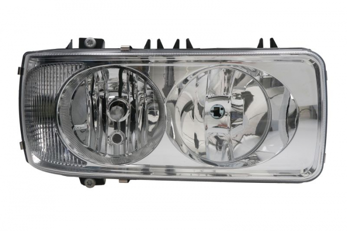 Far dreapta (H1 H7 PY21W W5W, electric, fara motor, culoare insert: crom platinat, culoare indicator: transparent) potrivit DAF 75 CF, 85 CF, CF 65, CF 75, CF 85, LF 45, LF 55, SB, XF 105 01.74-