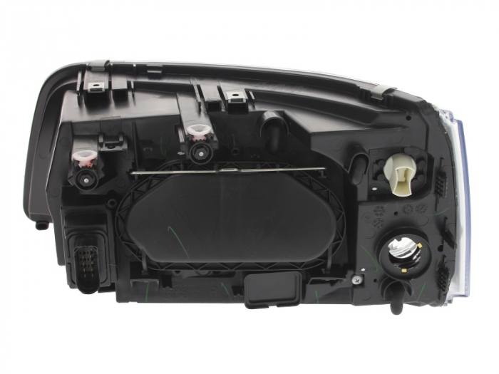 Far dreapta (H1/H7, reglaj electric, cu motoras, fundal cromat) VW TRANSPORTER 2003-2009 [2]