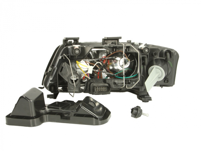 Far dreapta (H1/H7, reglaj electric, fundal cromat) AUDI A6 1997-2001 [2]